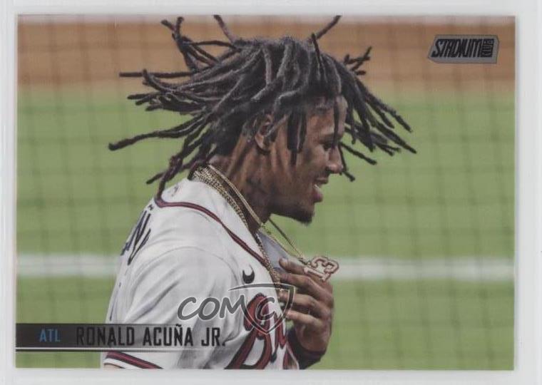 2021 Topps Stadium Club Black Foil Ronald Acuna Jr #57