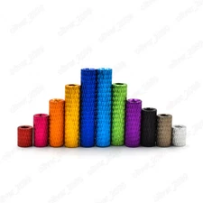 Colorful Aluminum 6061 Female-Female Threaded Round Knurled Standoff M2 M3