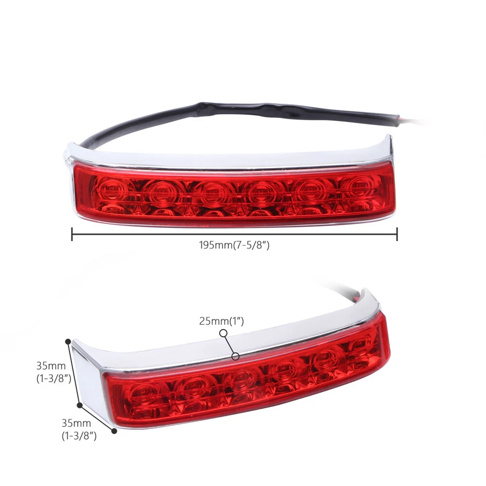 Luces giratorias LED de freno de marcha para alforja para Harley Street Glide Road Glide Touring Foto 3 de 4