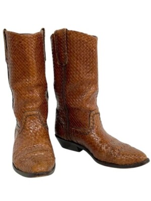 BRAGANO COLE HAAN MENS ROPER BOOTS IN BROWN SIZE 8 | eBay