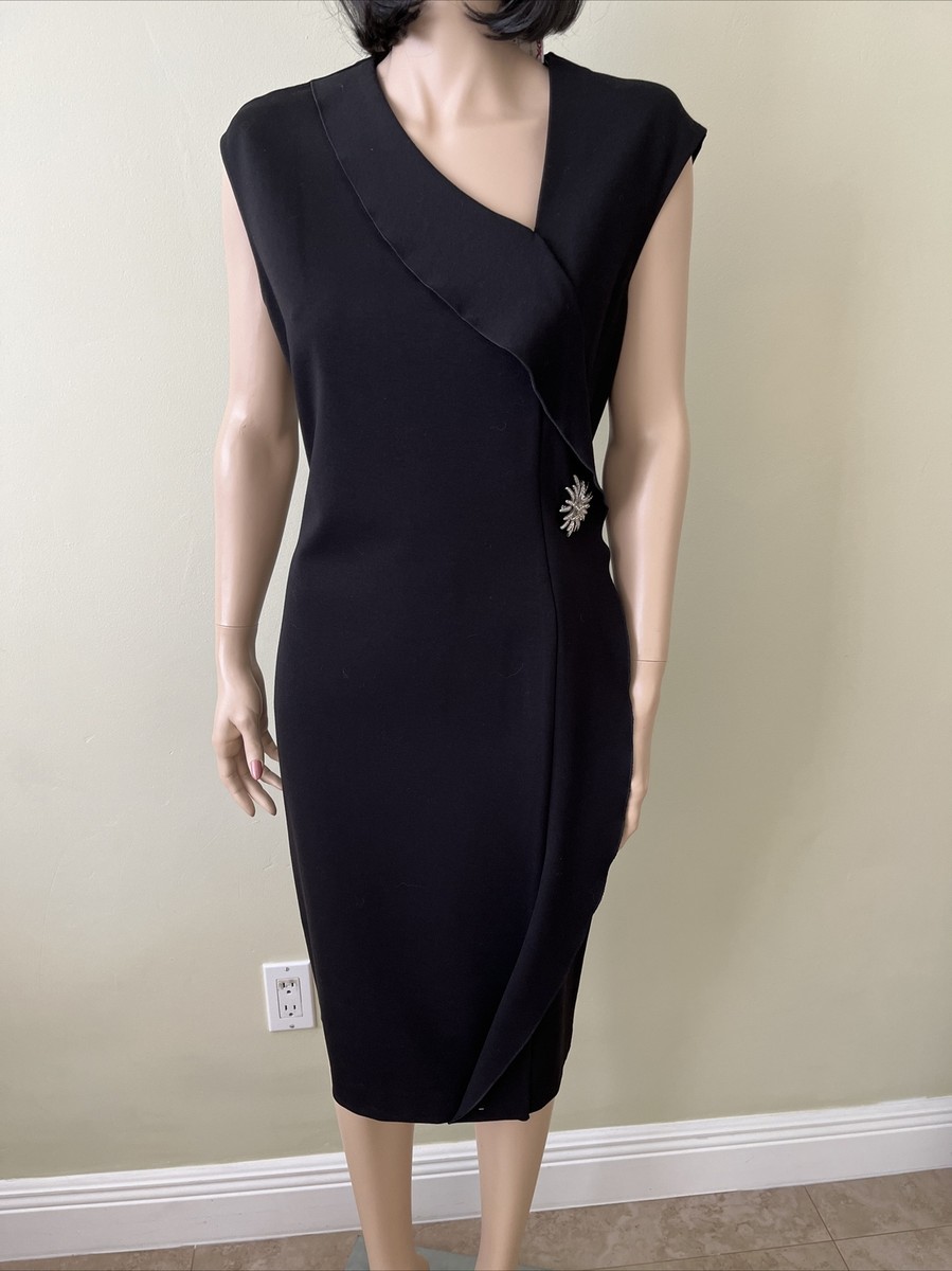 revealing black dress Ultra Sexy Drape Chain Black Dress, Open Stomach Dress  3wishes.com