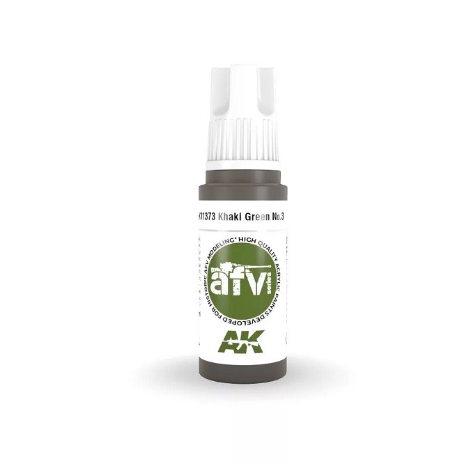 Ak Interactive AK11373 - Khaki Green No.3 17ml - New