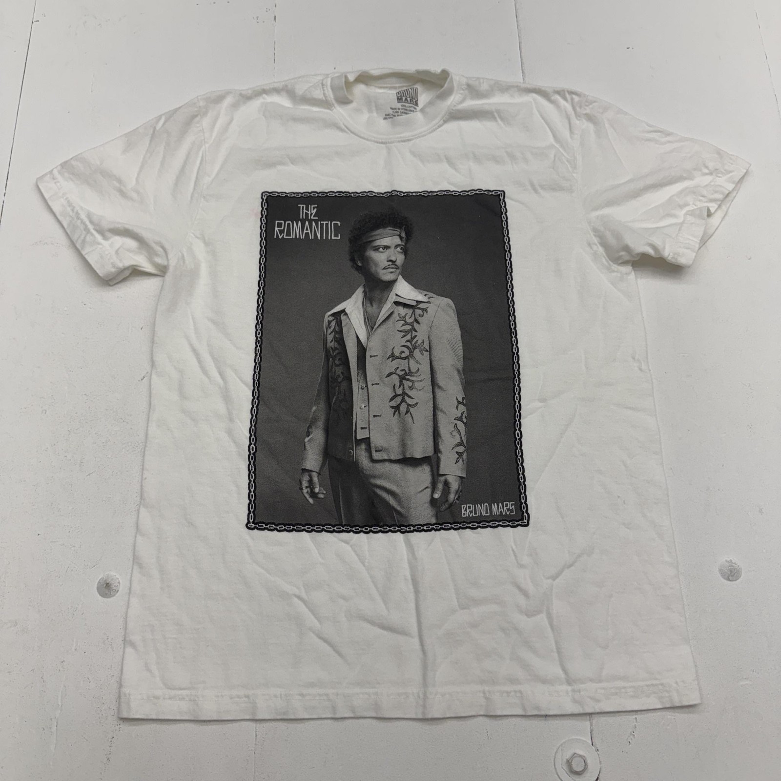 Shirt White The Romantic Portrait Graphic Tee Music