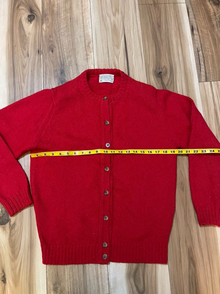 Vintage 1960s 70s Pendleton Wool Button Up Made In USA Cardigan Sweater Men’s S - Image 4 of 4