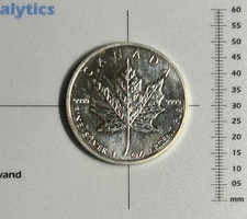 2002 Canada $5 Maple Leaf Elizabeth One Ounce .999 Pure Silver Five Dollar Coin