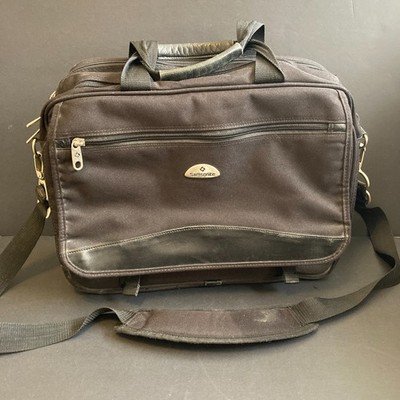 Samsonite Black Travel Portfolio Briefcase Messenger Laptop Bag Shoulder Strap