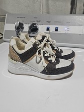 Womens Michael Kors Georgie Wedge Sneakers Size 7m