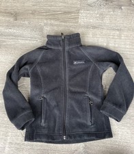 Columbia Jacket Youth XXS Black Full Zip Fleece Outdoors Pockets Polyester Kids