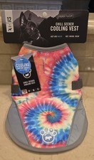 NWT Canada Pooch Chill Seeker Dog Cooling Vest Tie Dye Size 12