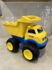 Large Tonka Dump Truck, 1990's, Yellow & Blue, Heavy Duty Plastic, Vintage, USA