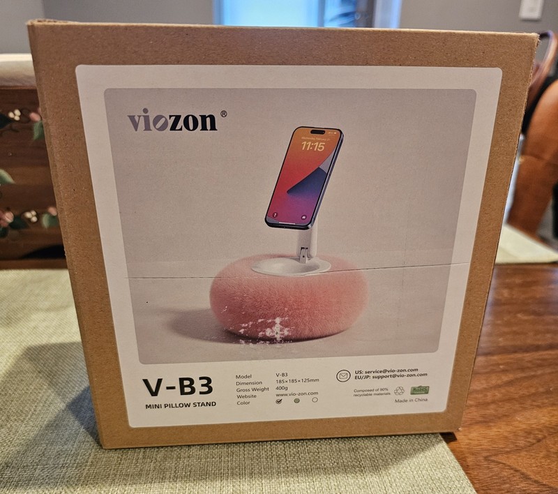 Pink Plush Viozon Phone Pillow Stand + Snack Storage V-B3 Tablet  Mount *NEW*