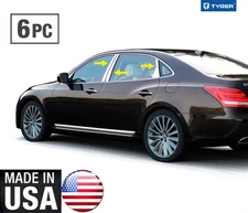 TYGER For 2012-2017 Hyundai Equus 6PC Stainless Steel Chrome Pillar Post Trim