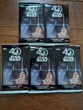 Topps Star Wars 40th Anniversary ( 5 ) Sealed  Packs 6 Cards Per Pack 🔥🔥