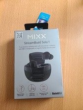 Mixx Streambuds Solo 1 Black True Wireless Earbuds NEW 18hr Play Bluetooth 5.3