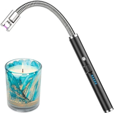 AUNEK Electric Lighter USB Rechargeable Windproof Candle Lighter Flexible Neck Lighter