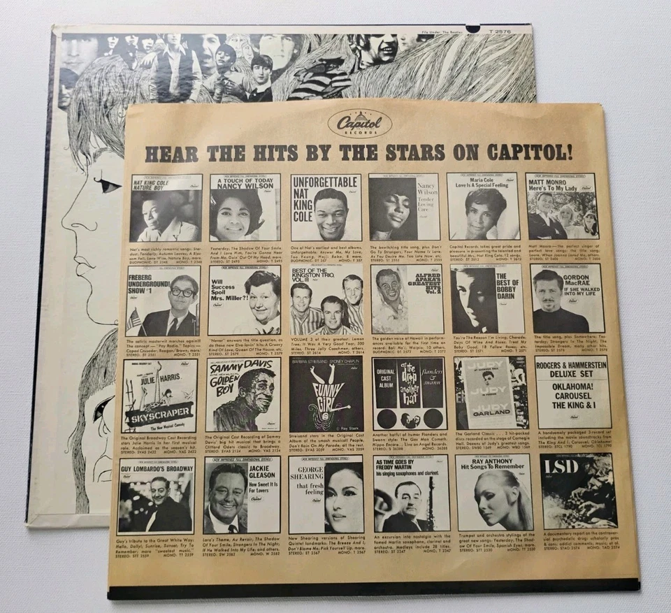 THE BEATLES: REVOLVER ORIGINAL CAPITOL RECORDS MONO VINYL LP T-2576 EXC Foto 3 de 4