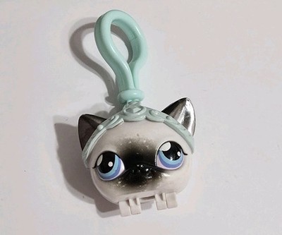 LPS Hasbro OddzOn Siamese #5 Keyring Clip Littlest Pet Shop Lollipop Holder