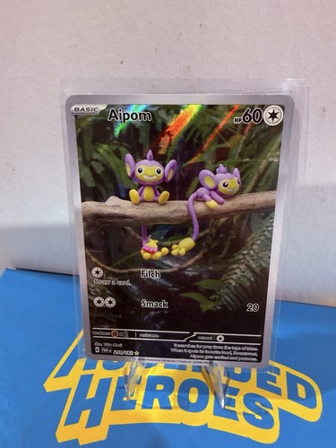 Aipom - 211/182 - Illustration Rare - Paradox Rift - Pokemon Card - NM/M
