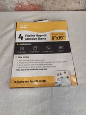 Mr Pen Flexible Magnetic Adhesive Sheets 8x10 Inch Size 4 Pack Craft Photo