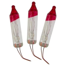 Northlight Set of 3 Mini Flasher Replacement Christmas Light Bulbs 2.5V