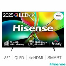 Hisense 85E78QTUK PRO 85 Inch QLED Smart TV 4K HDR Alexa Freeview Dolby Vision