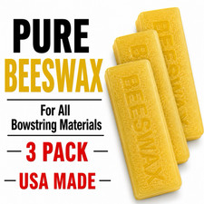 ARCHERY 3 PC Natural BEESWAX Traditional BOW ...