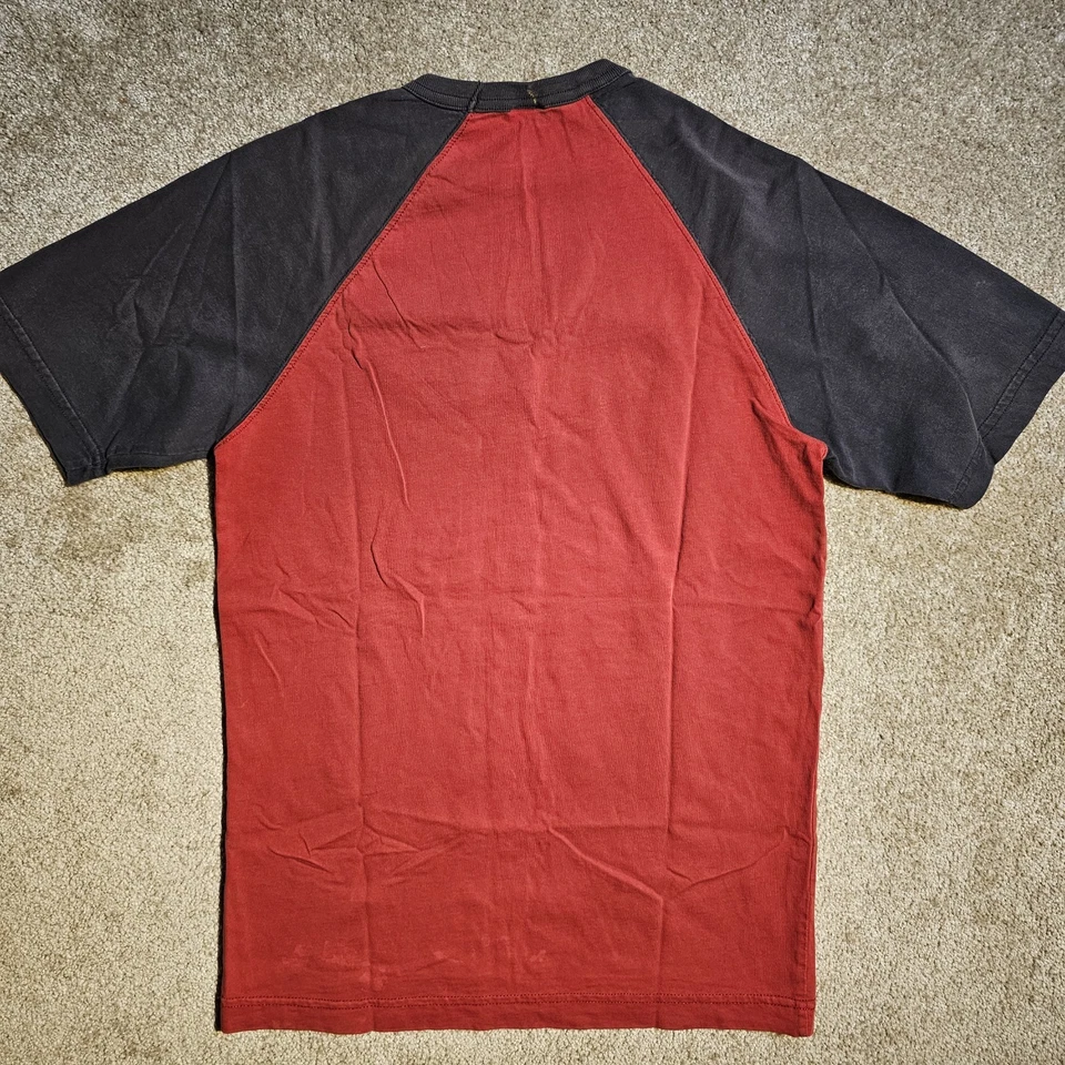 Vintage Y2k Old Navy Classic Logo Raglan T-Shirt Mens S Thrashed Ironic 2000s - Image 2 of 4