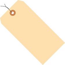 Manila Shipping Tags, Wired, 10 Pt, 5 3/4 x 2 7/8, 7, Case of 1000