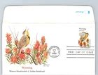 S07-3006, WYOMING, WESTERN MEADOWLARK & INDIAN PAINTBRUSH, FDC
