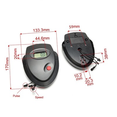 Exercise Bike Monitor Speedometer LCD Heart Rate Stationary Bike Display