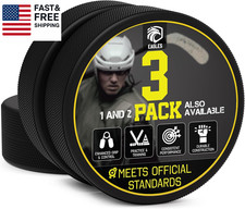 Ice Hockey Pucks 1, 2, 3, 6 or 50 Pack  High Grade Pucks Official Regulation W