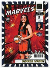 2025 Donruss WNBA Georgia Amoore Net Marvels Press Proof Blue Rookie Mystics