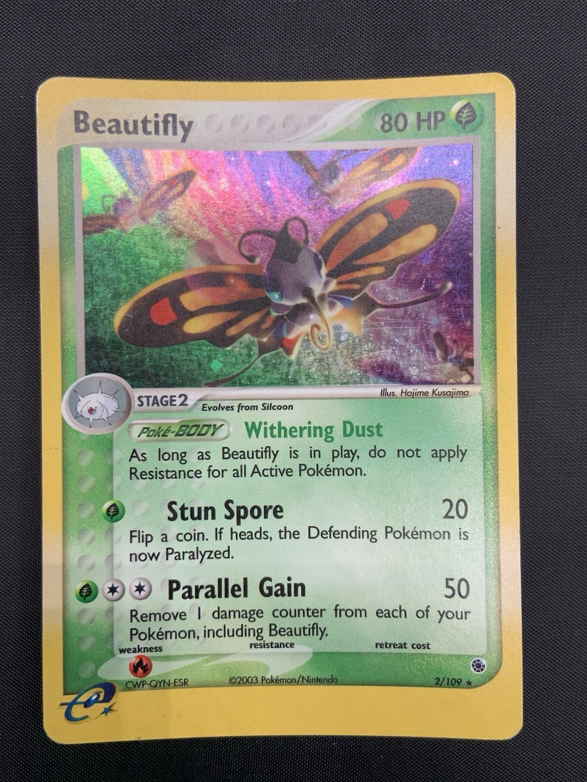 Beautifly 2/109 Holo Rare - Ruby & Sapphire - Pokemon Card TCG