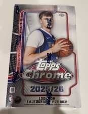 2025-26 Topps Chrome Basketball Hobby Box Factory Sealed BRAND NEW IN HAND
