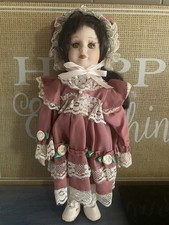Wyndham Anne Ashley Porcelain Doll Handpainted Bisque Collectible 11.5” w/ Box