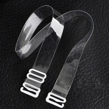 6 Pairs Reusable Invisible Bra Straps Clear Adjustable Comfortable Replacement