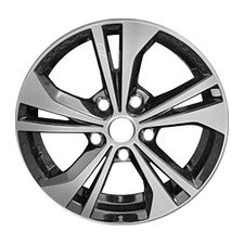62822 Used Oem Machined And Painted Gloss Black Aluminum Wheel 16 X 6.5 Inches