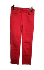 Cotton Traders Jeans Women's Size 10 pink peach Straight 32" Leg with Stretch