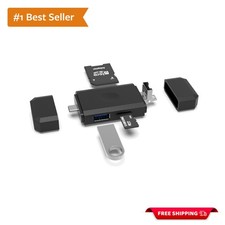 Dual Slot 3-in-1 USB Type-C Micro USB SD Card Reader for Fast Data Access