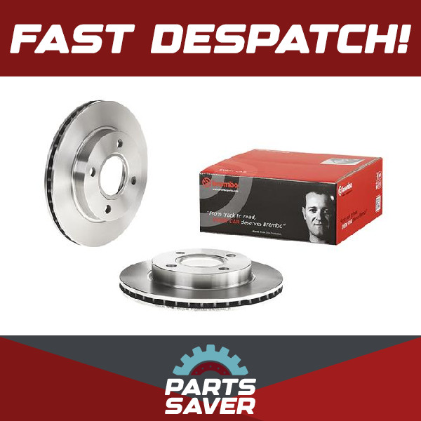 2x Brake Discs Pair Vented Front 240mm 09.6727.34 Brembo Set 1018277 1019604 New