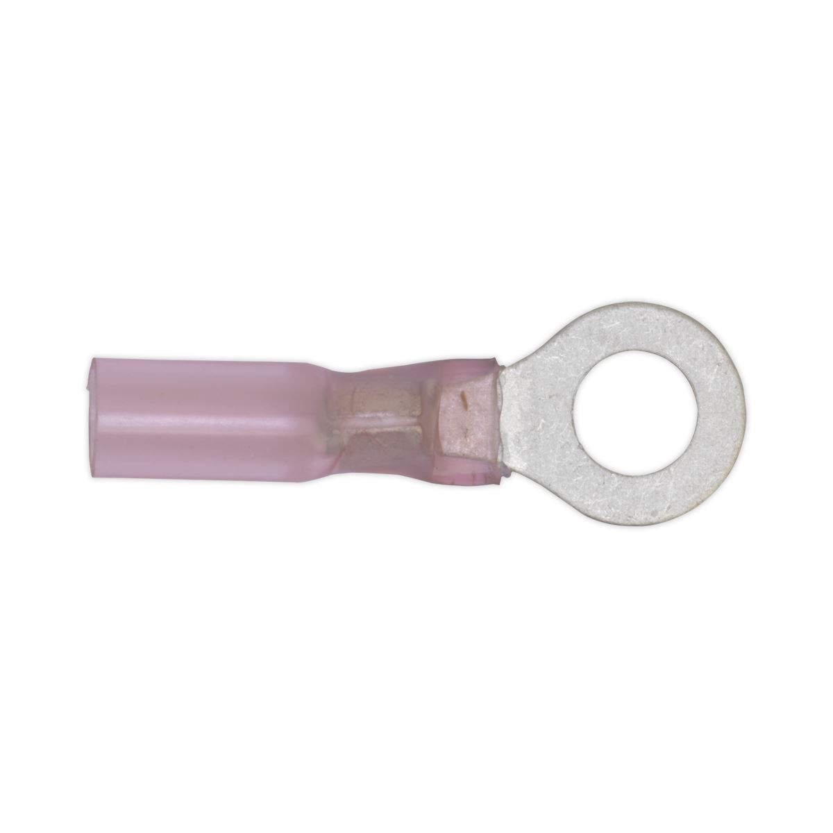 Sealey Heat Shrink Ring Terminal �5.3mm Red Pack of 25 RTSR2553