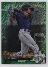2017 Bowman Chrome Prospects Green Shimmer Refractor 98/99 Tirso Ornelas 13iq