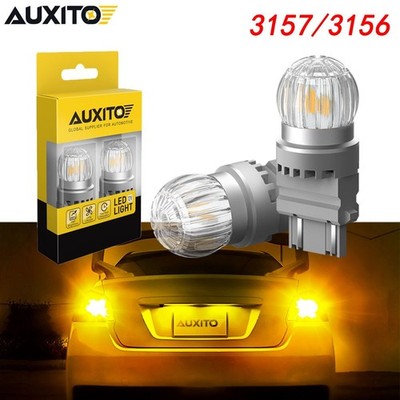 12W 3157 3156 LED Amber Yellow Turn Signal Parking DRL High Power Light Bulb
