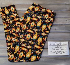 Vintage Style LuLaRoe Spaceships TC Leggings Tall and Curvy Unicorn