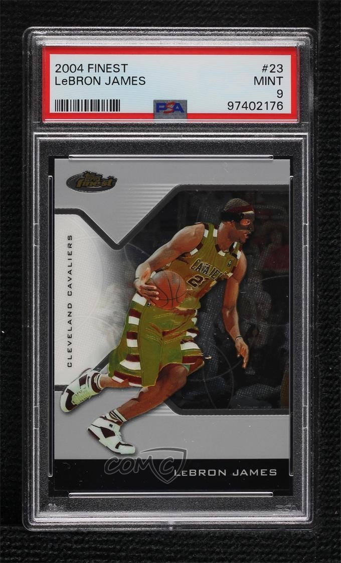 2004-05 Topps Finest LeBron James #23 PSA 9 MINT 0hl