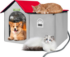 Smart Thermostat Cat House - Electric Cooling  Heated Cat Bed for All Seasons,