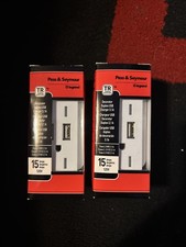 Legrand TM826USBWCCV6 Pass & Seymour Chargeur USB 2 Prises Blanc 15 Ampères Lot de 2
