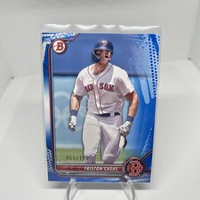 2022 Bowman - Prospects Triston Casas #BP-81 Blue Pattern Border /125 (RC)