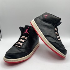 Nike Shoes Kids Size 2.5Y Black Pink White Air Jordan 1 Flight 5 Premium