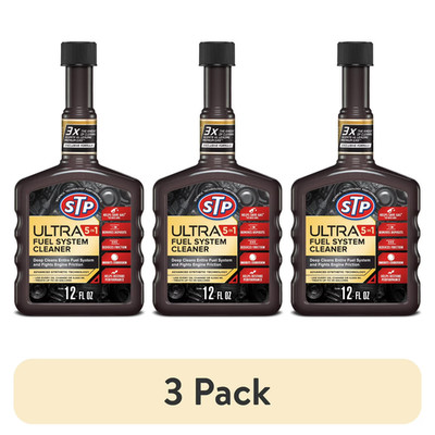 (3 pack) STP Ultra 5-in-1 Fuel System Cleaner, 12 oz, Engine Deep Clean, Restore